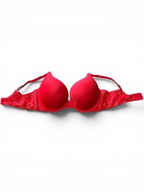 Victoria's Secret "The T-Shirt" Push-Up Full Coverage Bra Red Style 36D